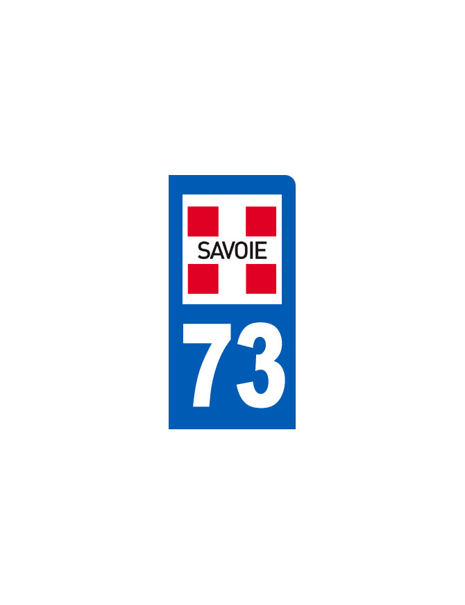 immatriculation motard 73 Savoie - Sticker/autocollant