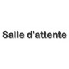 Salle d'attente 4 - (28x7cm) - Sticker/autocollant