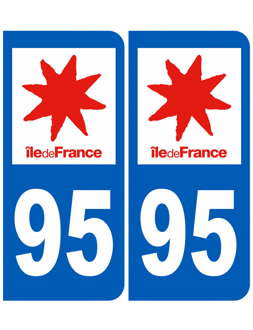 immatriculation 95 (région) - Sticker/autocollant