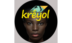 Créole-Kréyol guadeloupe - 10cm - Sticker/autocollant