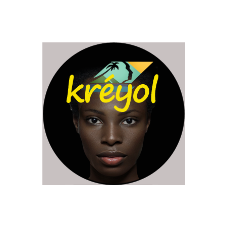 Créole-Kréyol guadeloupe - 10cm - Sticker/autocollant