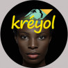 Créole-Kréyol guadeloupe - 10cm - Sticker/autocollant