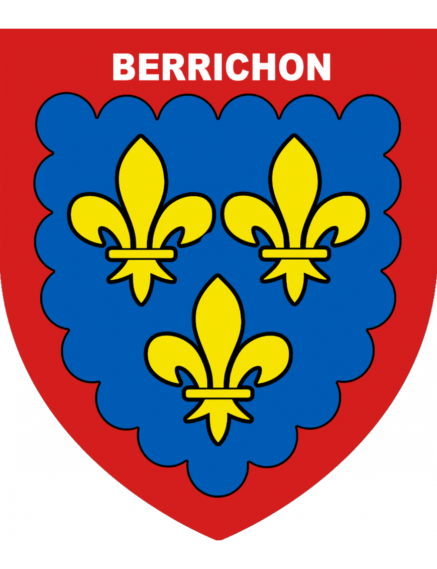 Blason du Berry - 5 cm - Sticker/autocollant