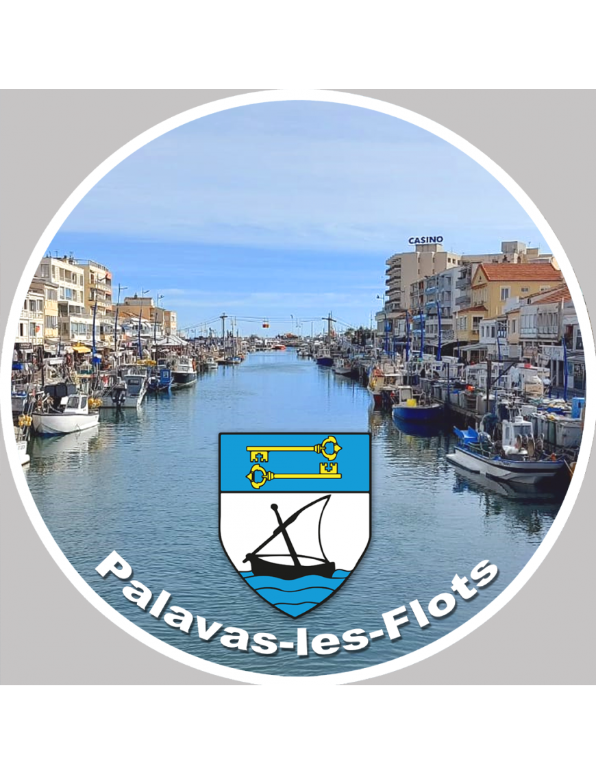 Palavas-les-Flots - 15cm - Sticker/autocollant