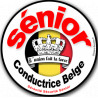 Conductrice Sénior Belge - 15x15cm - Sticker/autocollant