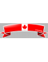 Flamme canadienne - 10x3cm - Sticker/autocollant