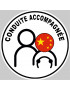 conduite accompagnée Chinois - 15x15cm - Sticker/autocollant