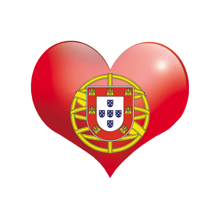 Coeur Portugal - 5x4.3cm - Sticker/autocollant