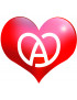 Coeur Alsace - 5x4.3cm - Sticker/autocollant