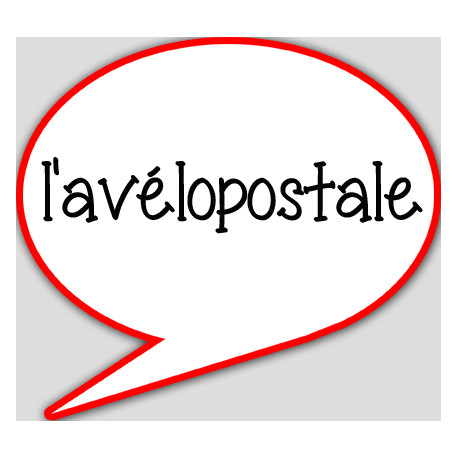 l'avélopostale - 15x13.5cm - sticker/autocollant