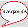 l'avélopostale - 15x13.5cm - sticker/autocollant