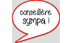 conseillère sympa - 15x13.5cm - sticker/autocollant