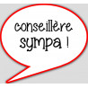 conseillère sympa - 15x13.5cm - sticker/autocollant