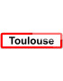 Toulouse (15x4cm) - Sticker/autocollant