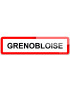 Grenobloise (15x4cm) - Sticker/autocollant