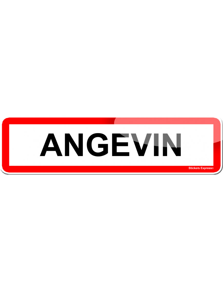 Angevin (15x4cm) - Sticker/autocollant