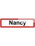 Nancy (15x4cm) - Sticker/autocollant