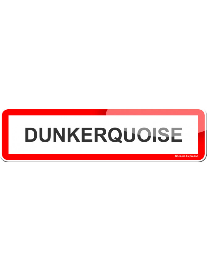 Dunkerquoise (15x4cm) - Sticker/autocollant