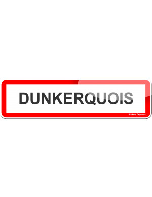 Dunkerquois (15x4cm) - Sticker/autocollant