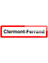 Clermont-Ferrand (15x4cm) - Sticker/autocollant