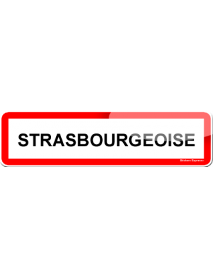 Strasbourgeoise (15x4cm) - Sticker/autocollant