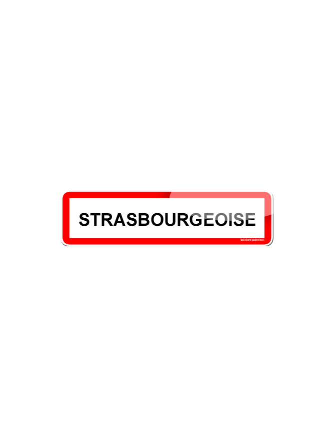 Strasbourgeoise (15x4cm) - Sticker/autocollant