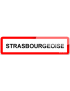 Strasbourgeoise (15x4cm) - Sticker/autocollant