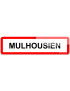 Mulhousien (15x4cm) - Sticker/autocollant