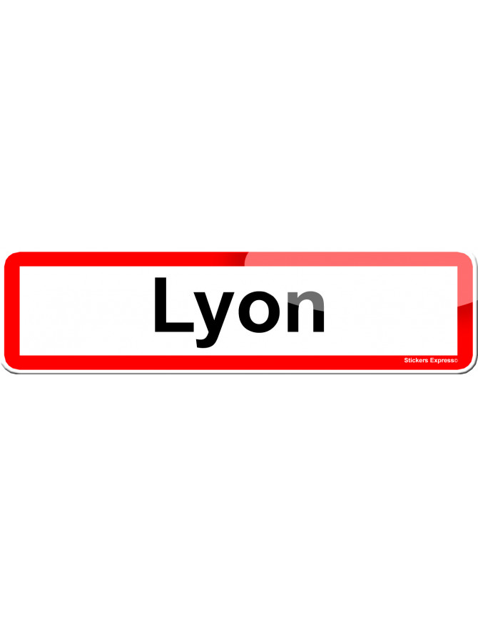 Lyon (15x4cm) - Sticker/autocollant