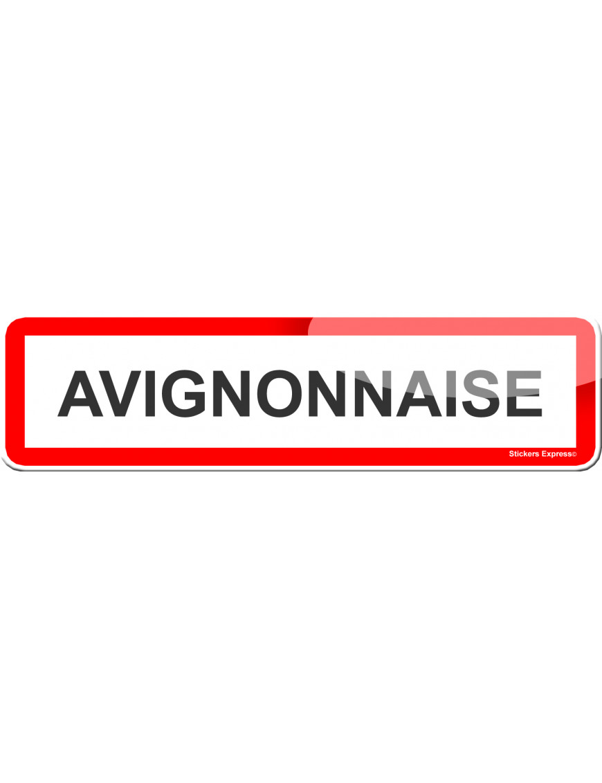 Avignonnaise (15x4cm) - Sticker/autocollant