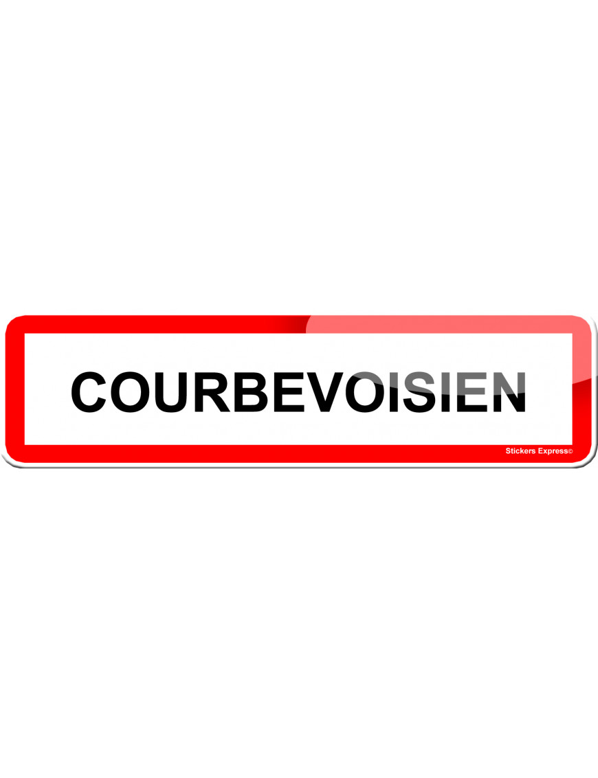 Courbevoisien (15x4cm) - Sticker/autocollant