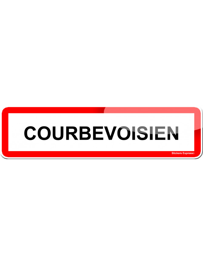 Courbevoisien (15x4cm) - Sticker/autocollant