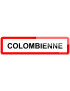 Colombienne (15x4cm) - Sticker/autocollant