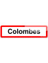 Colombes (15x4cm) - Sticker/autocollant