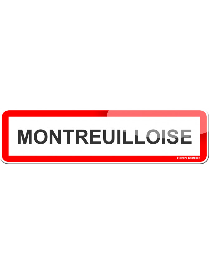 Montreuilloise (15x4cm) - Sticker/autocollant