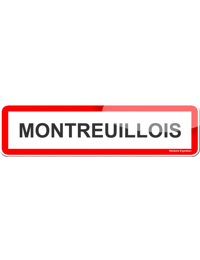 Montreuillois (15x4cm) - Sticker/autocollant