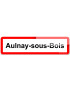 Aulnay-sous-Bois (15x4cm) - Sticker/autocollant