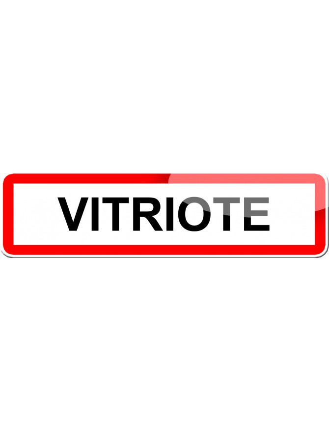 Vitriote (15x4cm) - Sticker/autocollant