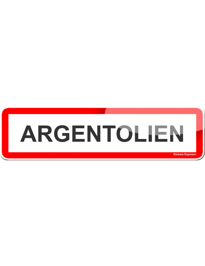 Argentolien (15x4cm) - Sticker/autocollant