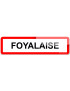 Foyalaise (15x4cm) - Sticker/autocollant