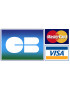 Paiement CB MASTERCARD/VISA - 30x15cm - Sticker/autocollant