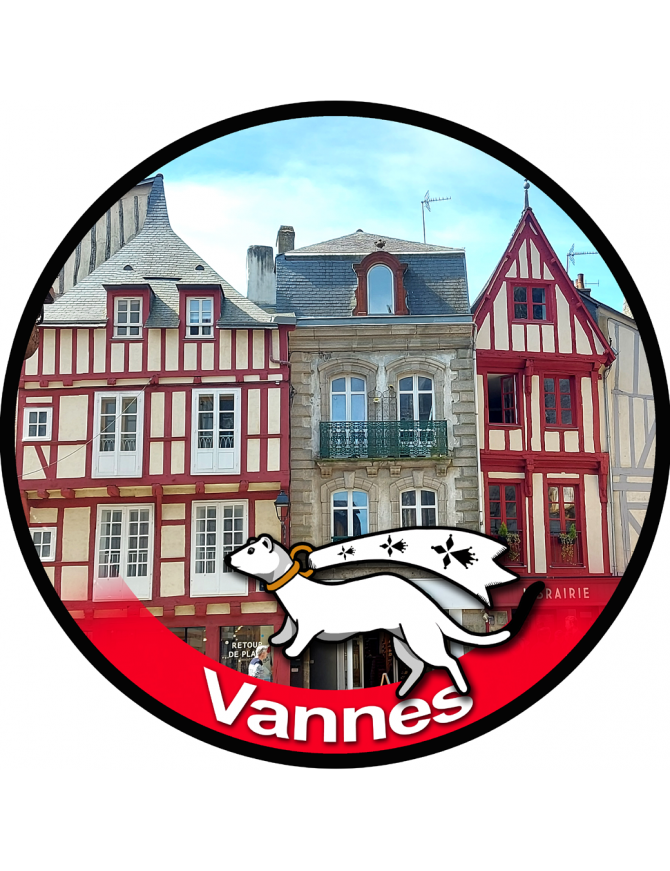 Vannes - 20x20cm - Sticker/autocollant