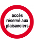 accès réservé aux plaisanciers - 10cm - Sticker/autocollant