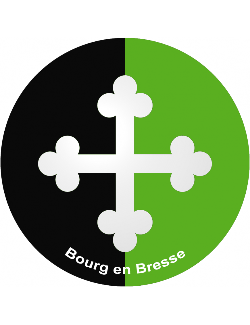 Bourg en Bresse (20cm) - Sticker/autocollant