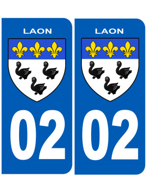 immatriculation Laon - Sticker/autocollant
