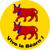 Vive le Béarn (10x10cm) - Sticker/autocollant