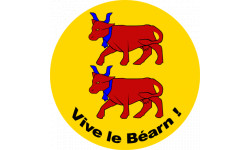 Vive le Béarn (20x20cm) - Sticker/autocollant