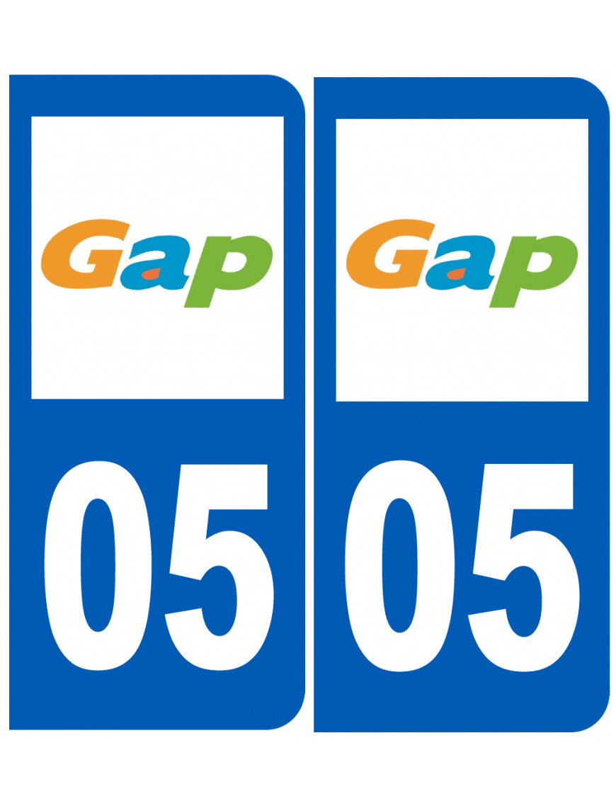 immatriculation 05 Gap - Sticker/autocollant