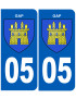 immatriculation Gap - Sticker/autocollant