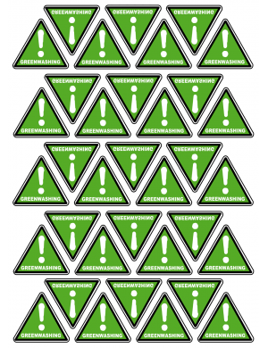 Green washing - 35fois 5x4.5cm - Sticker/autocollant